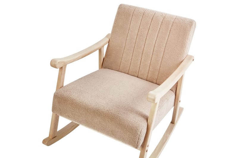 Gungstol Leknes - Beige, brun - Möbler - Vardagsrum - Stolar & sittmöbler - Snurrstolar & gungstolar