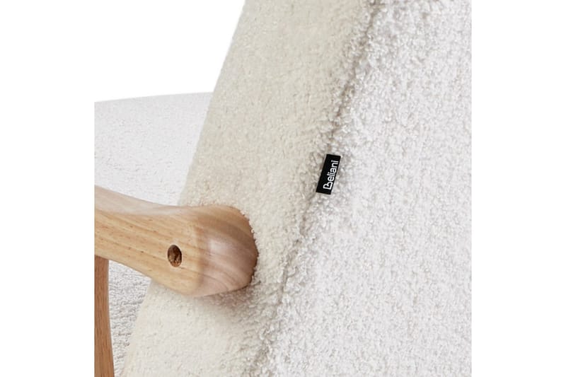 Gungstol Leknes - Vit, brun - Möbler - Vardagsrum - Stolar & sittmöbler - Snurrstolar & gungstolar