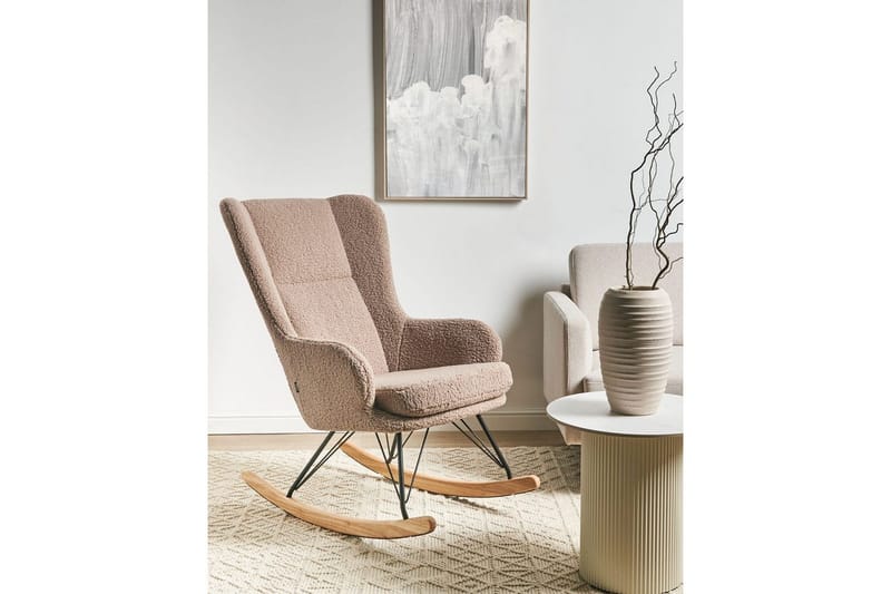 Gungstol Luoma - Beige, svart, brun - Möbler - Vardagsrum - Stolar & sittmöbler - Snurrstolar & gungstolar
