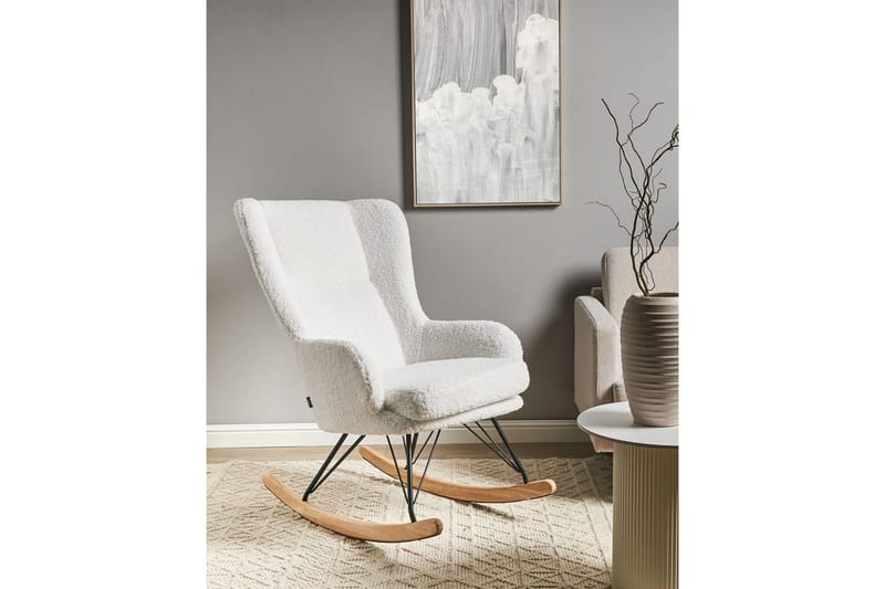 Gungstol Luoma - Vit, svart, brun - Möbler - Vardagsrum - Stolar & sittmöbler - Snurrstolar & gungstolar