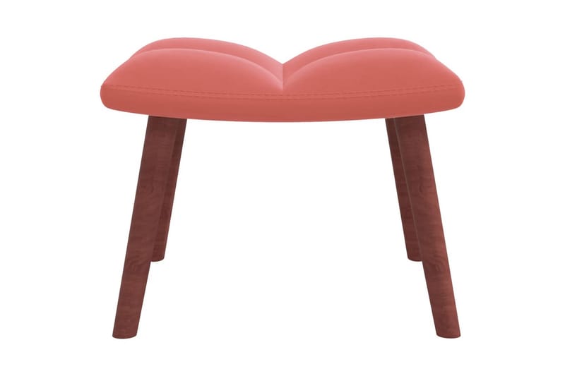 Gungstol med fotpall rosa sammet - Rosa - Möbler - Vardagsrum - Stolar & sittmöbler - Snurrstolar & gungstolar