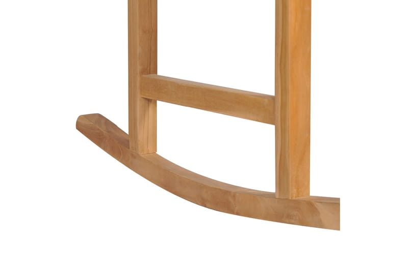 Gungstol med svart dyna massiv teak - Svart - Möbler - Vardagsrum - Stolar & sittmöbler - Snurrstolar & gungstolar