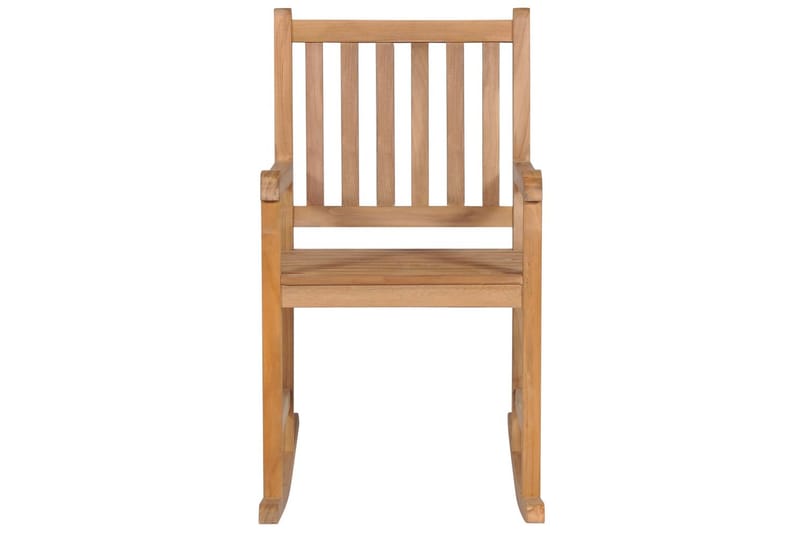 Gungstol med svart dyna massiv teak - Svart - Möbler - Vardagsrum - Stolar & sittmöbler - Snurrstolar & gungstolar