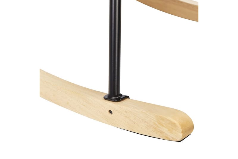 Gungstol Oulu - Sandbeige, svart, ljust trä - Möbler - Vardagsrum - Stolar & sittmöbler - Snurrstolar & gungstolar