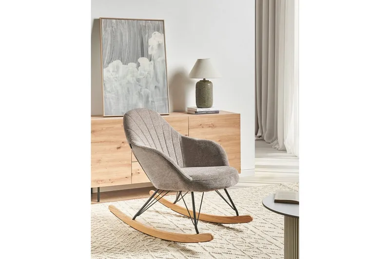 Gungstol Skale - Beige, svart, brun - Möbler - Vardagsrum - Stolar & sittmöbler - Snurrstolar & gungstolar