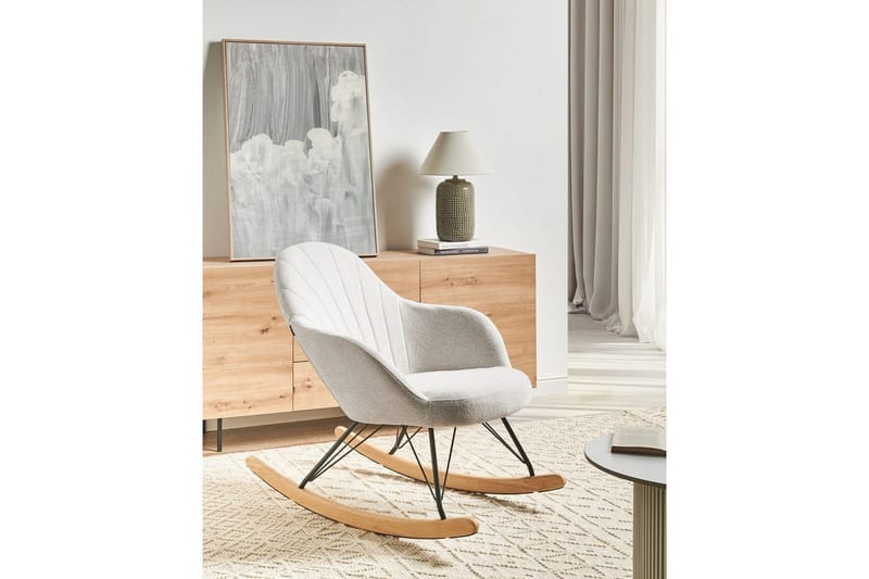 Gungstol Skale - Vit, svart, brun - Möbler - Vardagsrum - Stolar & sittmöbler - Snurrstolar & gungstolar