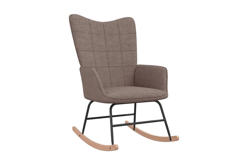 Gungstol taupe tyg - Brun - Möbler - Vardagsrum - Stolar & sittmöbler - Snurrstolar & gungstolar