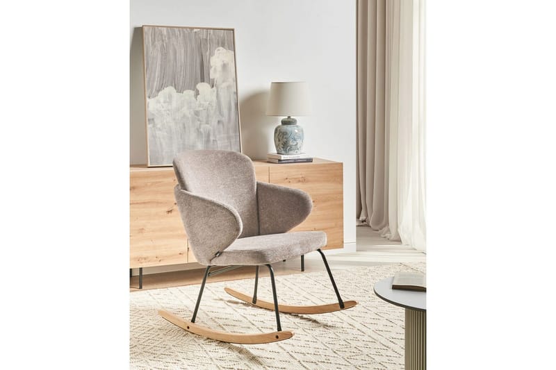 Gungstol Viken - Blått, ljust trä - Möbler - Vardagsrum - Stolar & sittmöbler - Snurrstolar & gungstolar