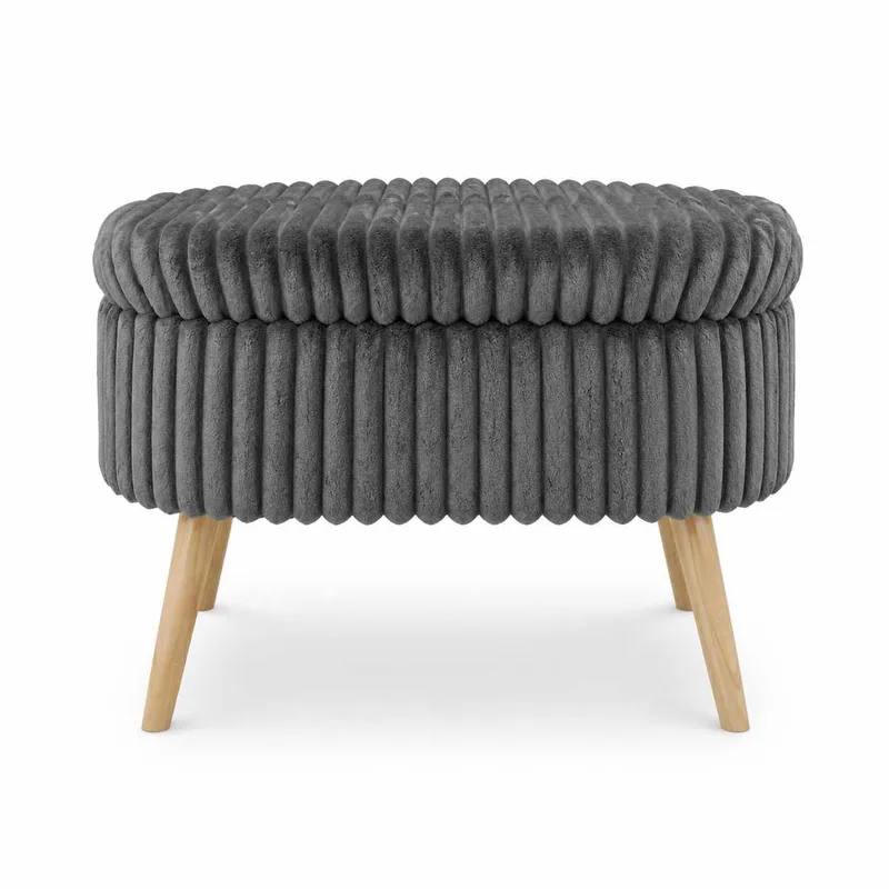Heba Sittpuff med förvaring 60 cm, Antracit