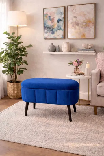 Heba Sittpuff med förvaring 60 cm - Möbler - Vardagsrum - Stolar & sittmöbler - Sittpuff