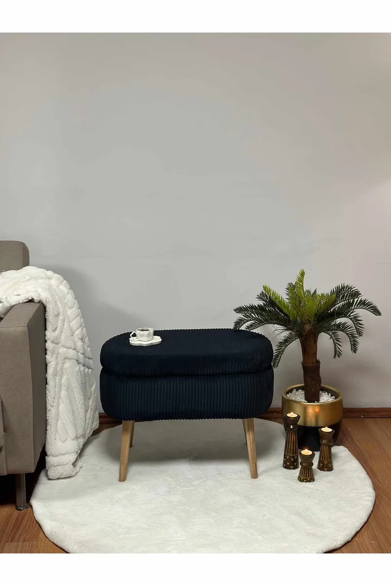 Heba Sittpuff med förvaring 60 cm - Möbler - Vardagsrum - Stolar & sittmöbler - Sittpuff