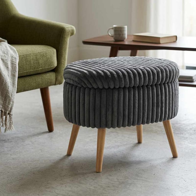 Heba Sittpuff med förvaring 60 cm - Möbler - Vardagsrum - Stolar & sittmöbler - Sittpuff