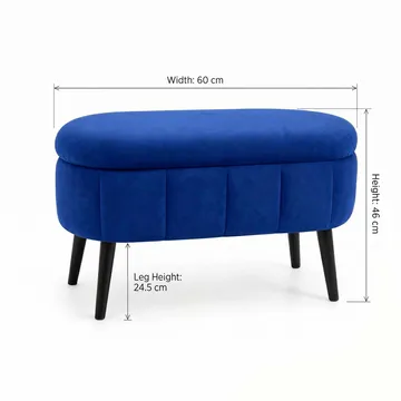 Heba Sittpuff med förvaring 60 cm - Möbler - Vardagsrum - Stolar & sittmöbler - Sittpuff