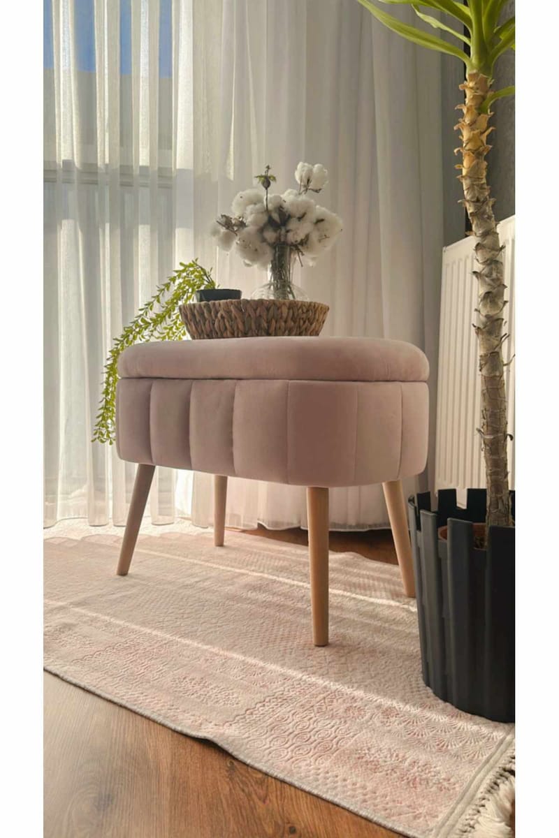 Heba Sittpuff med förvaring 60 cm - Möbler - Vardagsrum - Stolar & sittmöbler - Sittpuff