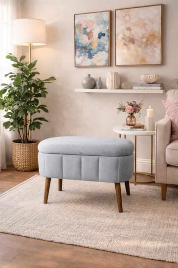 Heba Sittpuff med förvaring 60 cm - Möbler - Vardagsrum - Stolar & sittmöbler - Sittpuff