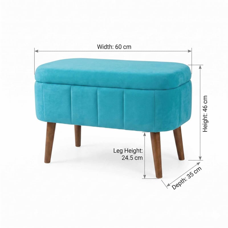 Heba Sittpuff med förvaring 60 cm - Möbler - Vardagsrum - Stolar & sittmöbler - Sittpuff