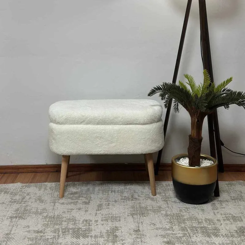 Heba Sittpuff med förvaring 60 cm - Möbler - Vardagsrum - Stolar & sittmöbler - Sittpuff