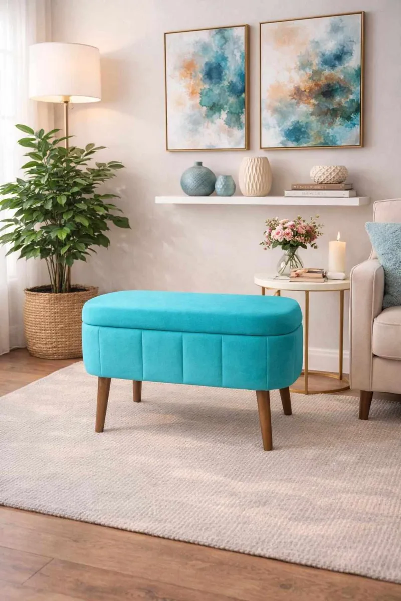 Heba Sittpuff med förvaring 60 cm - Möbler - Vardagsrum - Stolar & sittmöbler - Sittpuff