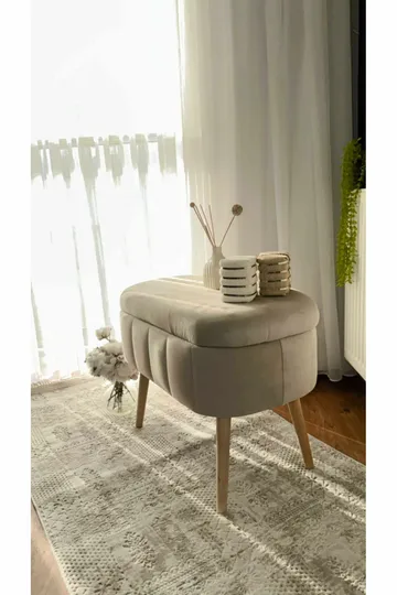Heba Sittpuff med förvaring 60 cm - Möbler - Vardagsrum - Stolar & sittmöbler - Sittpuff
