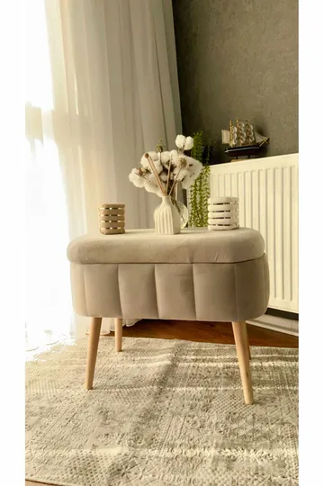 Heba Sittpuff med förvaring 60 cm - Möbler - Vardagsrum - Stolar & sittmöbler - Sittpuff