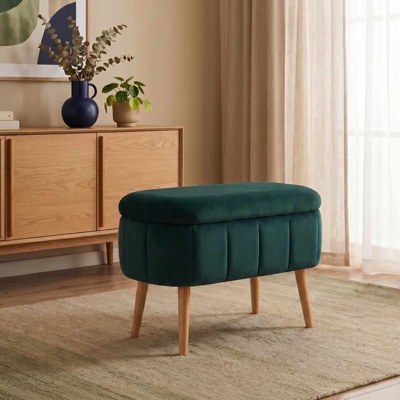 Heba Sittpuff med förvaring 60 cm - Möbler - Vardagsrum - Stolar & sittmöbler - Sittpuff