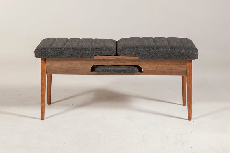 Idehult Bänk 51 cm - Valnöt/Antracit - Möbler - Vardagsrum - Stolar & sittmöbler - Sittbänk