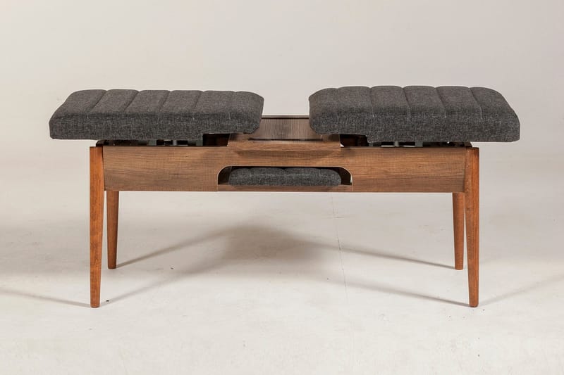 Idehult Bänk 51 cm - Valnöt/Antracit - Möbler - Vardagsrum - Stolar & sittmöbler - Sittbänk