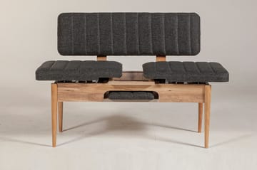 Idehult Bänk 85 cm - Trä/natur/Antracit - Möbler - Vardagsrum - Stolar & sittmöbler - Sittbänk