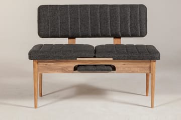 Idehult Bänk 85 cm - Trä/natur/Antracit - Möbler - Vardagsrum - Stolar & sittmöbler - Sittbänk