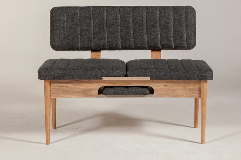 Idehult Bänk 85 cm - Trä/natur/Antracit - Möbler - Vardagsrum - Stolar & sittmöbler - Sittbänk