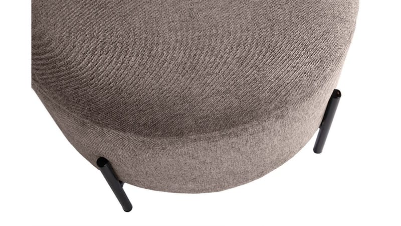 Karan Puff med förvaring 55 cm Rund - Ljusbrun - Möbler - Vardagsrum - Stolar & sittmöbler - Sittpuff