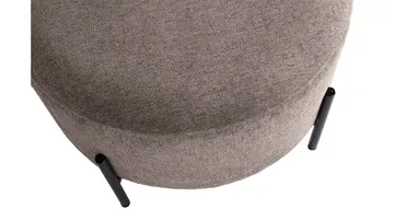 Karan Puff med förvaring 55 cm Rund - Ljusbrun - Möbler - Vardagsrum - Stolar & sittmöbler - Sittpuff