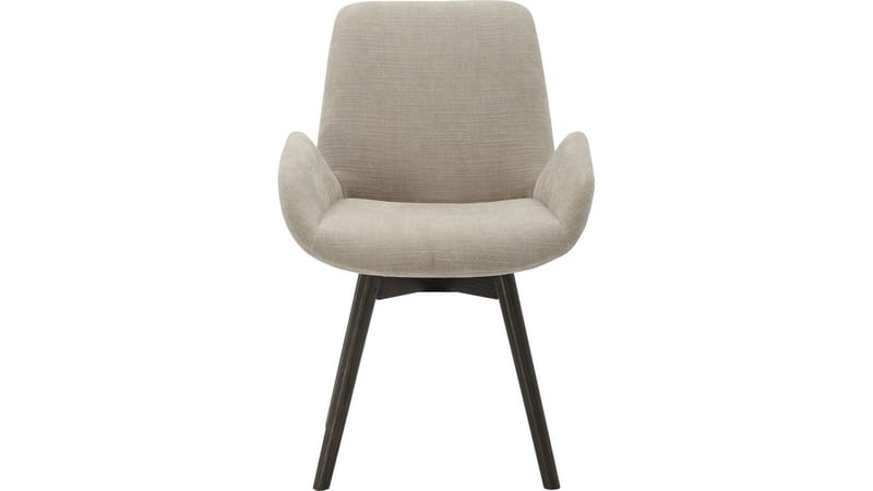 Karlen Matstol - beige/brun ek - Möbler - Vardagsrum - Stolar & sittmöbler - Karmstolar