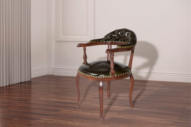 Albero Karmstol - Valnöt/Mörkgrön - Möbler - Vardagsrum - Stolar & sittmöbler - Karmstolar