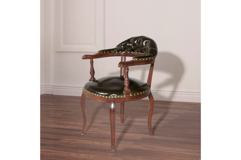 Albero Karmstol - Valnöt/Mörkgrön - Möbler - Vardagsrum - Stolar & sittmöbler - Karmstolar