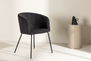 Berit Karmstol - Svart - Möbler - Vardagsrum - Stolar & sittmöbler - Karmstolar