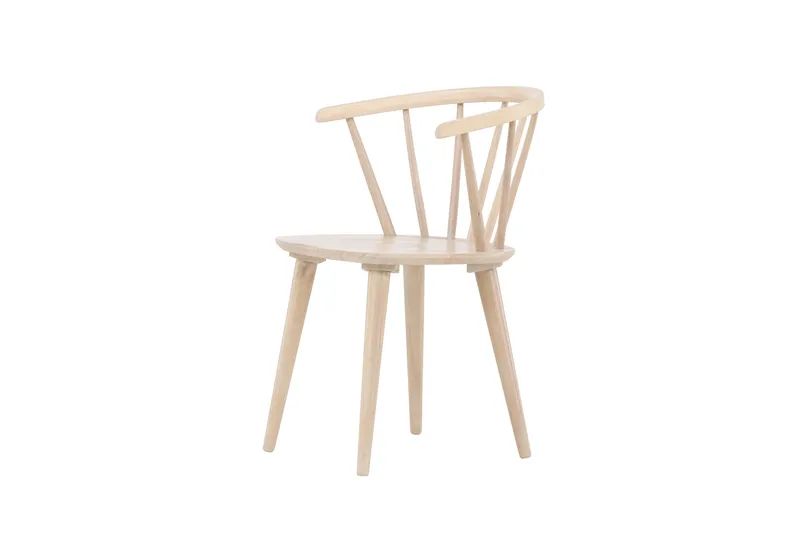 Bobby Karmstol med Armstöd - Vitlaserad / Gummiträ - Möbler - Vardagsrum - Stolar & sittmöbler - Karmstolar