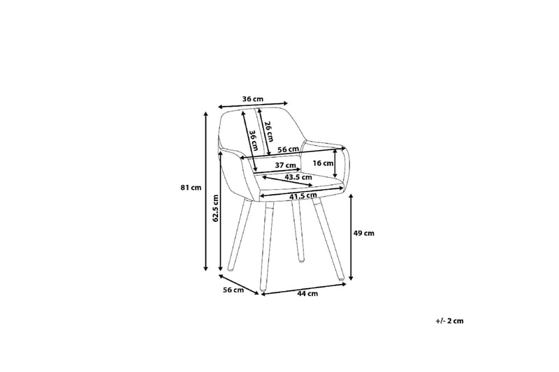 Chicago Stol Set Om 2 St - Svart - Möbler - Vardagsrum - Stolar & sittmöbler - Karmstolar