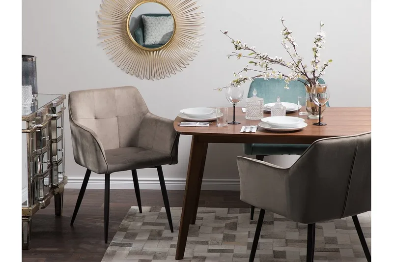 Jasmin Stol Set Om 2 St - Beige - Möbler - Vardagsrum - Stolar & sittmöbler - Karmstolar