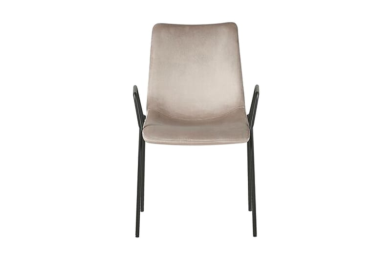 Jeffsy Matstol 2-pack - Sammet/Beigegrå - Möbler - Vardagsrum - Stolar & sittmöbler - Karmstolar