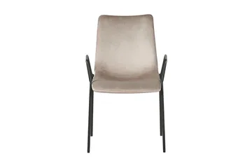 Jeffsy Matstol 2-pack - Sammet/Beigegrå - Möbler - Vardagsrum - Stolar & sittmöbler - Karmstolar