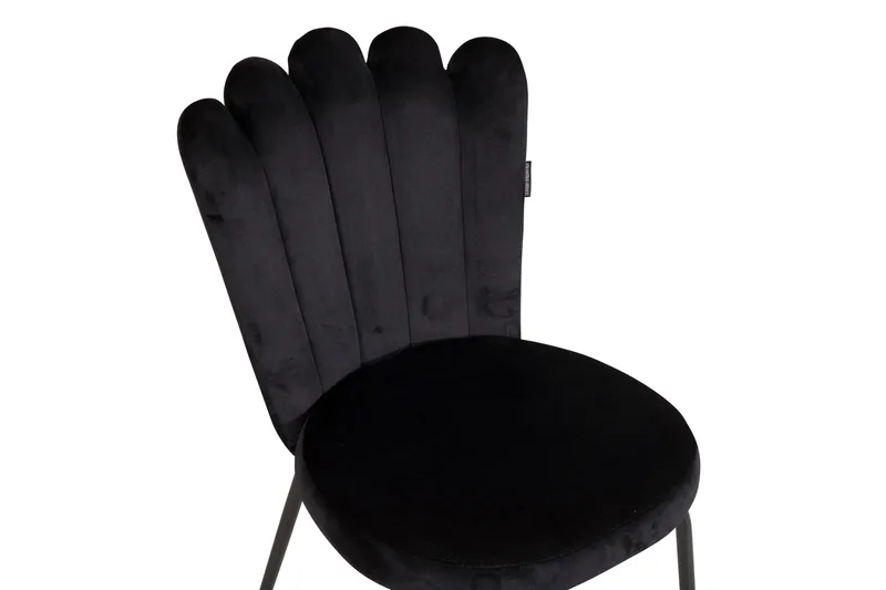 Limhamn Karmstol Sammet - Svart - Möbler - Matplats - Matstol & köksstol