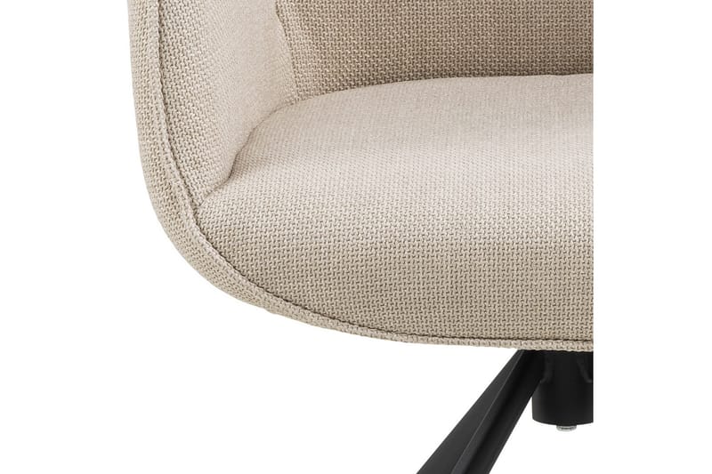 Lipie Matstol i Bouclé med Metallben - Ljusbeige - Möbler - Vardagsrum - Stolar & sittmöbler - Karmstolar