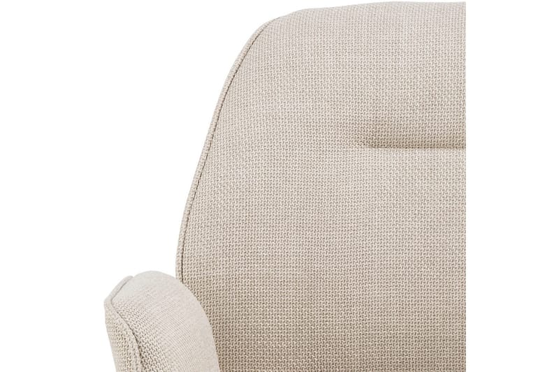 Lipie Matstol i Bouclé med Metallben - Ljusbeige - Möbler - Vardagsrum - Stolar & sittmöbler - Karmstolar