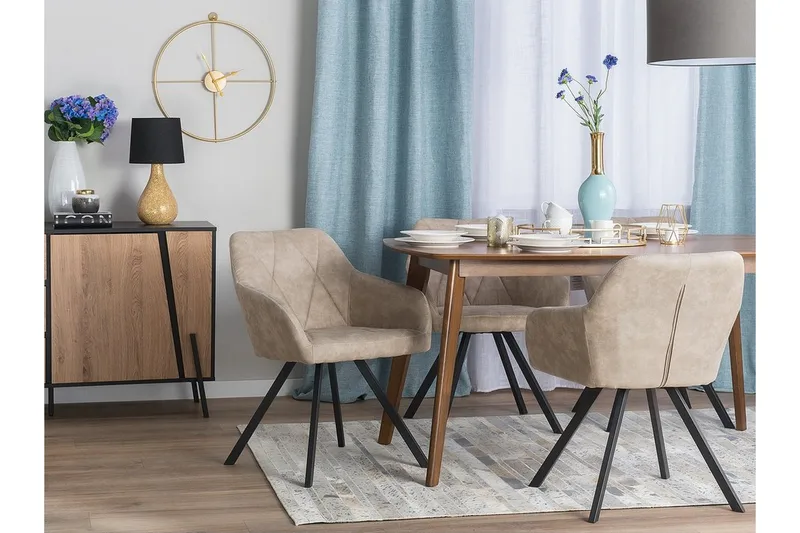 Monee Stol Set Om 2 St - Beige - Möbler - Vardagsrum - Stolar & sittmöbler - Karmstolar