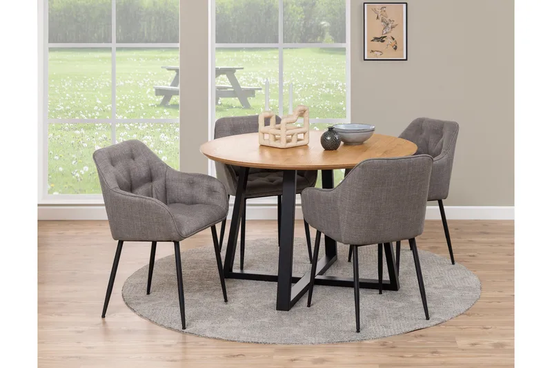 Zabinka Karmstol - Brun - Möbler - Vardagsrum - Stolar & sittmöbler - Karmstolar