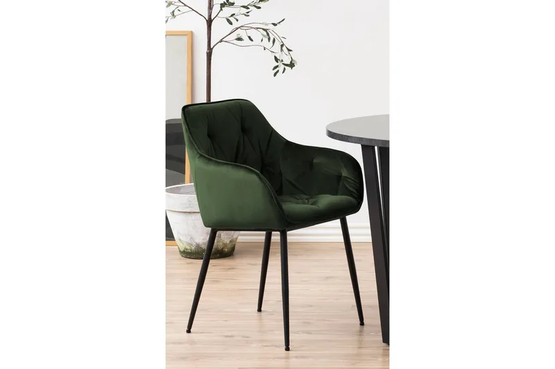 Zabinka Karmstol - Grön - Möbler - Vardagsrum - Stolar & sittmöbler - Karmstolar