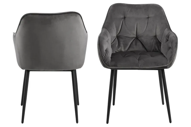 Zabinka Karmstol - Mörkgrå - Möbler - Vardagsrum - Stolar & sittmöbler - Karmstolar