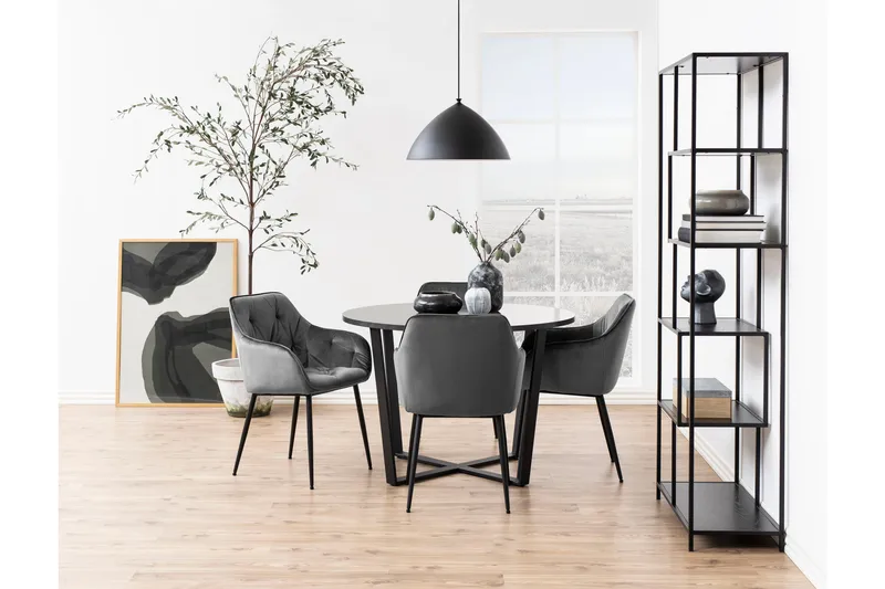 Zabinka Karmstol - Mörkgrå - Möbler - Vardagsrum - Stolar & sittmöbler - Karmstolar