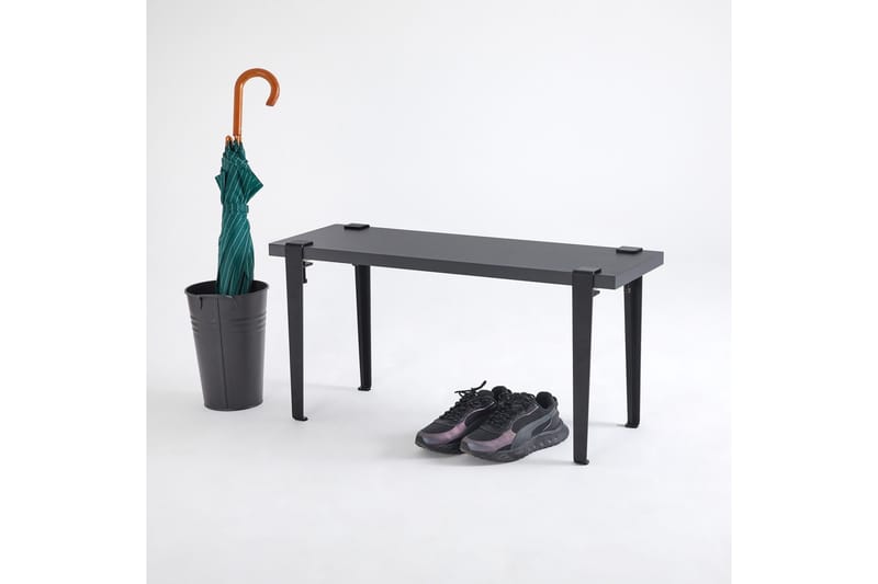 KHALKEUS Sittbänk 90x30 cm Svart - Möbler - Vardagsrum - Stolar & sittmöbler - Sittbänk